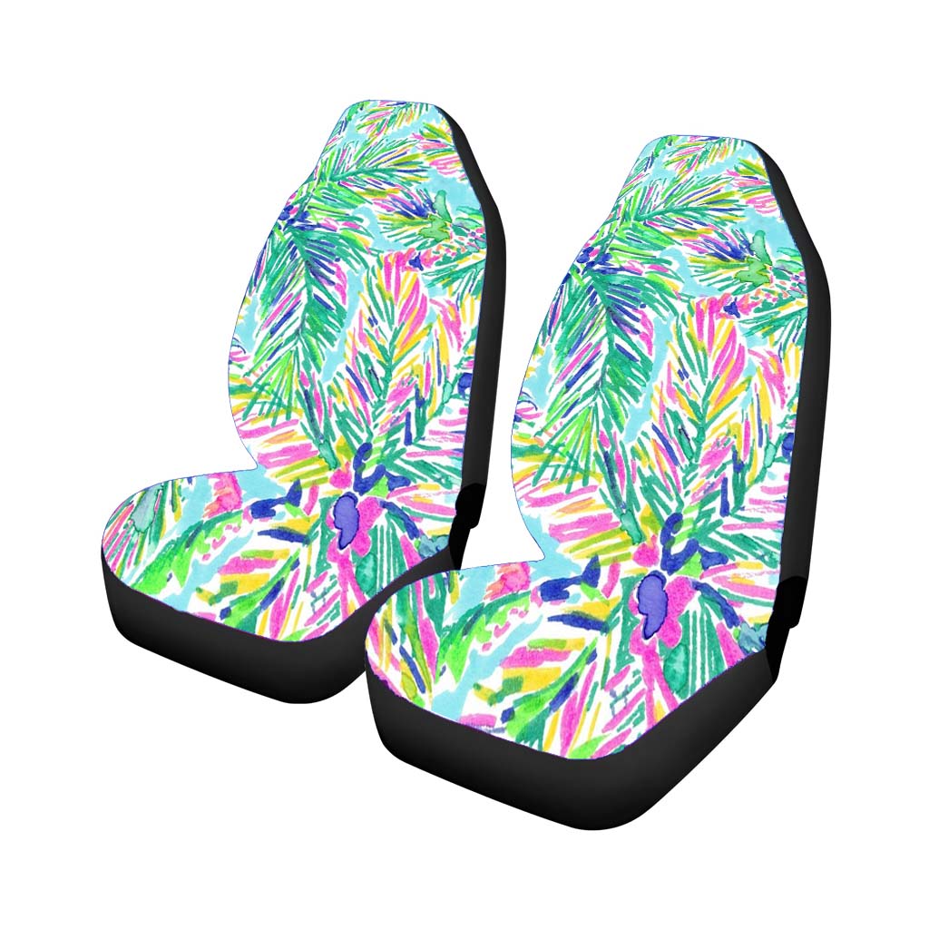 Island Time Palm Lilly Pulitzer car Seat Covers