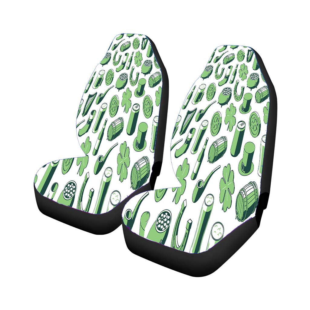 Isometric St Patricks Day Pattern 07 car Seat Covers