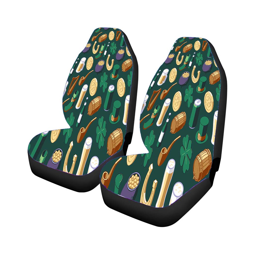 Isometric St Patricks Day Pattern 08 car Seat Covers
