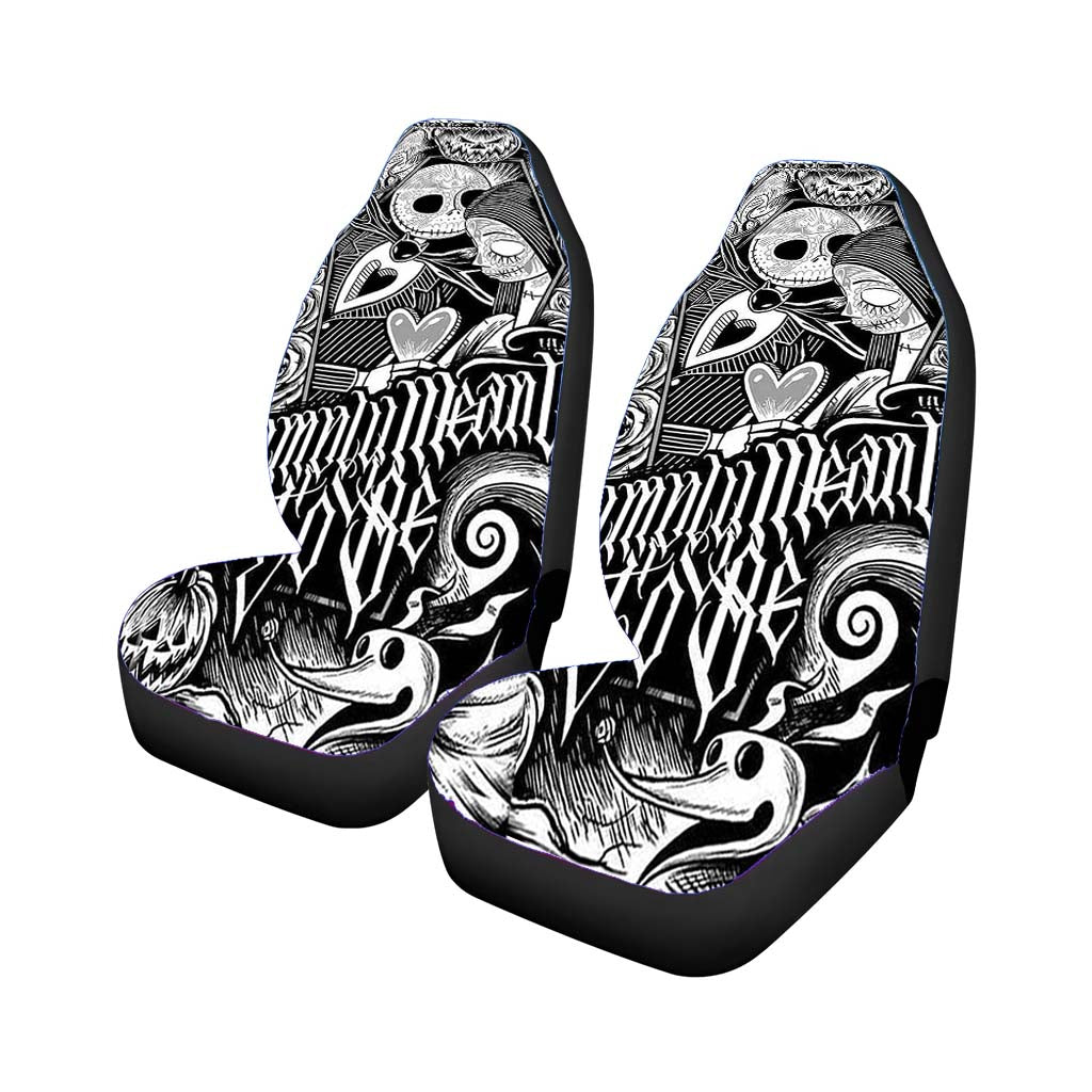 Jack And Sally Nightmare Before Christmas car Seat Covers