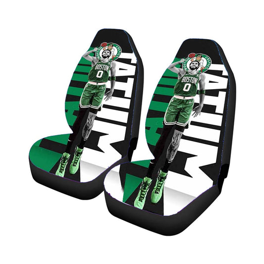 Jayson Tatum Boston Celtics Universal Fit Car Seat Covers