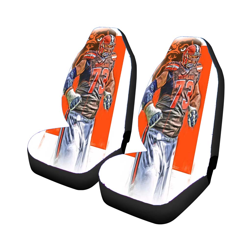Joe Thomas Cleveland Browns Oil Art car Seat Covers