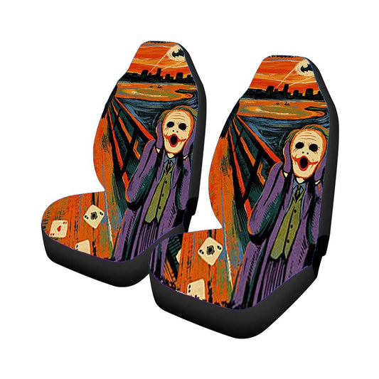 Joker And Batman Vangogh Style Car Seat Covers Universal Fit