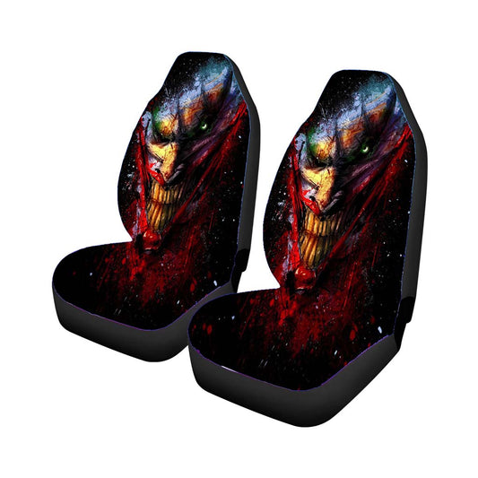 Joker Face Batman Villain Art Car Seat Covers Universal Fit