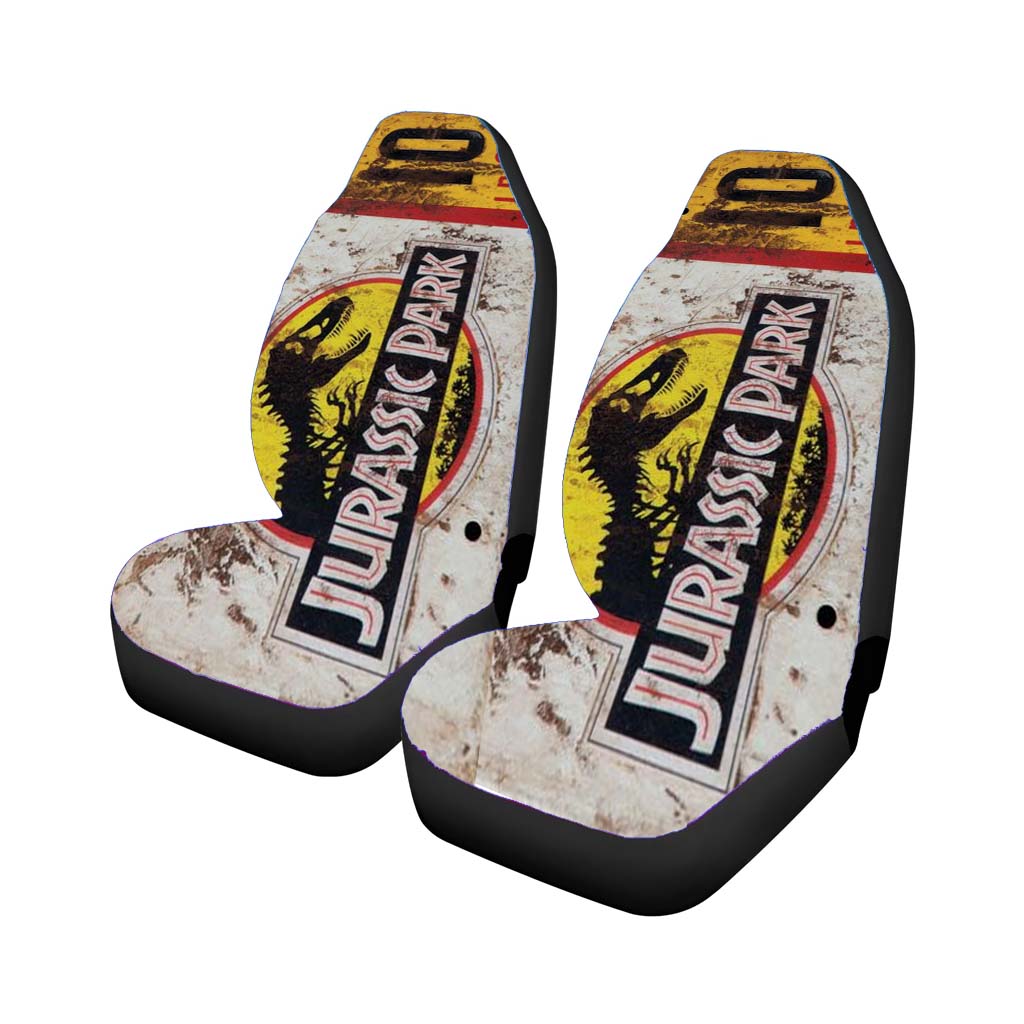Jurassic Park Jeep License Plate 10 car Seat Covers