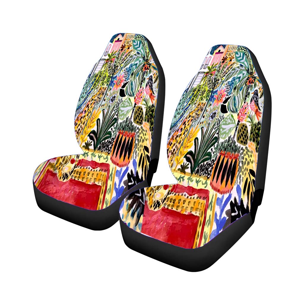 Karen Fields Tiger In The City car Seat Covers