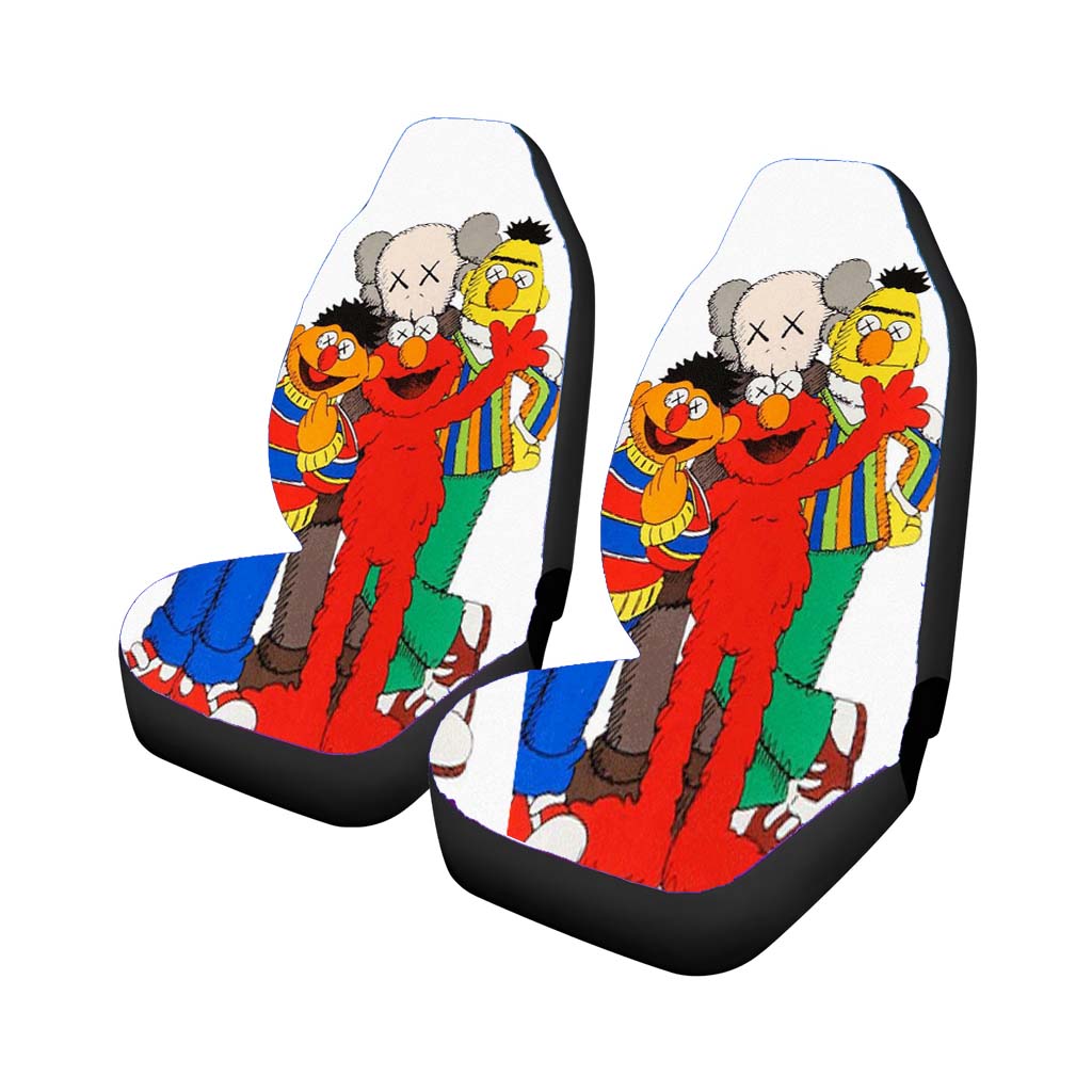 Kaws And Sesame Family car Seat Covers