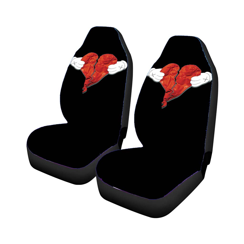 Kaws Broken Hearth car Seat Covers