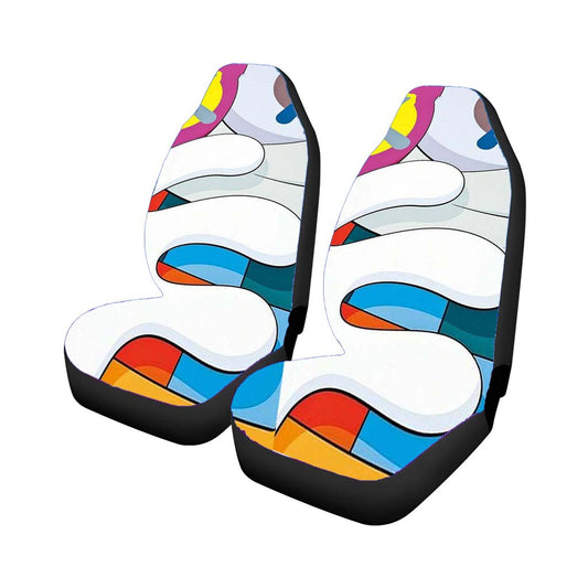 Kaws Cartoon Art Car Seat Covers Universal Fit
