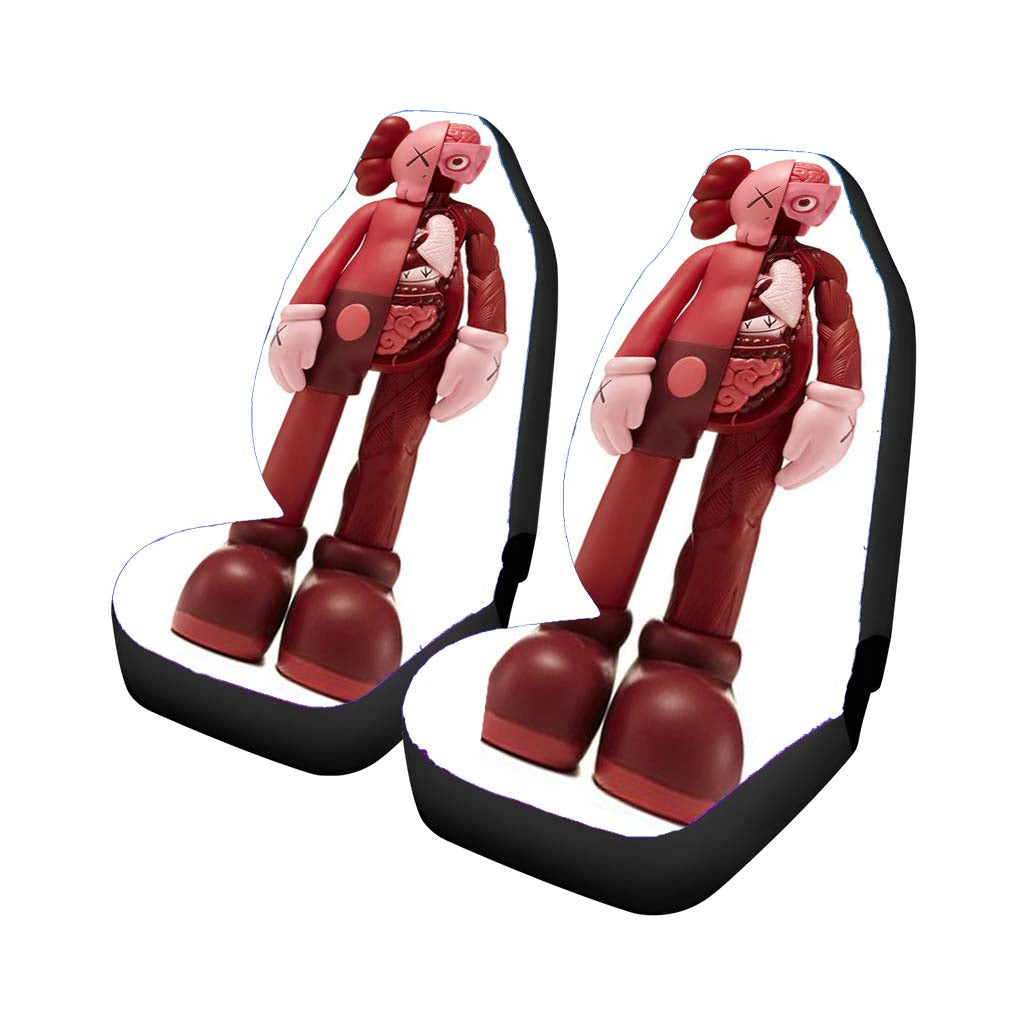 Kaws Companion Blush Flayed car Seat Covers