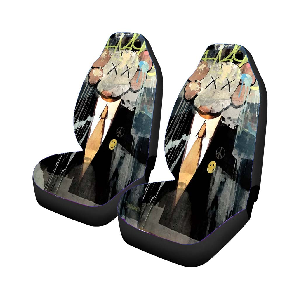 Kaws Mural Painting car Seat Covers