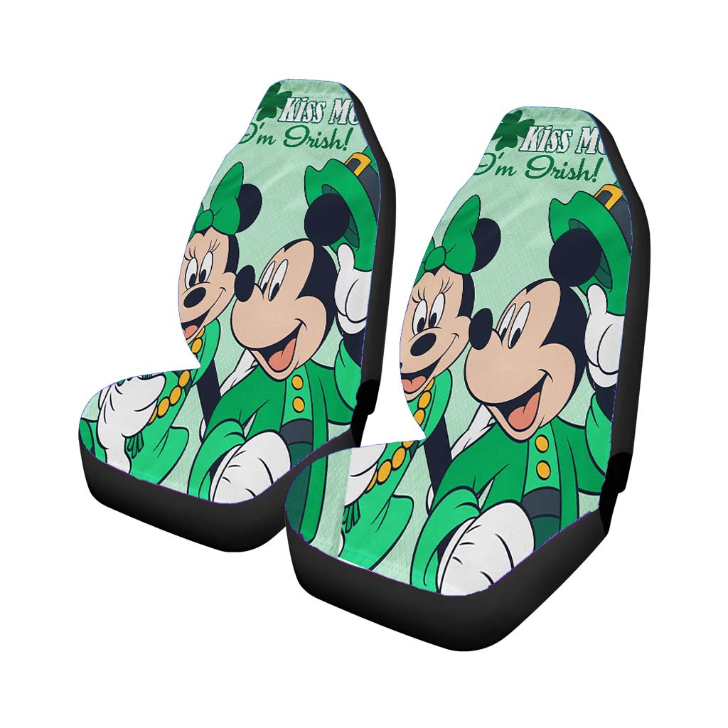 Kiss Me I'M Irish Mickey & Minnie car Seat Covers