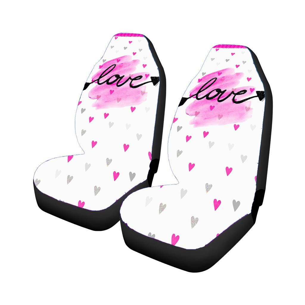 Kitty Pink Valentine Pattern Love car Seat Covers