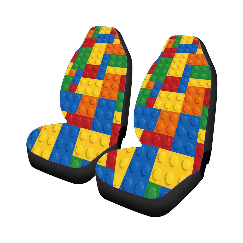 Lego Inspired Brick Pattern Custom car Seat Covers