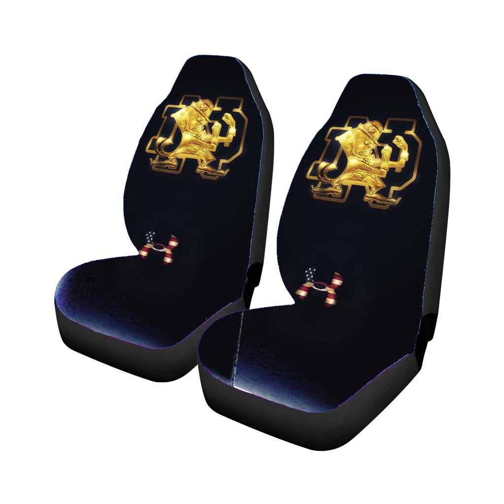 Leprechaun Gold Under Armour Notre Dame Irish car Seat Covers