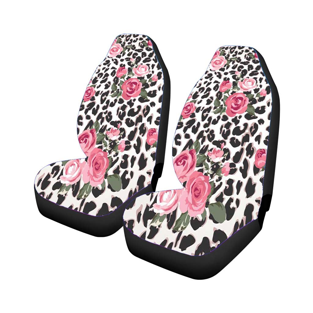 Lilly Pulitzer Cheetah Rose Flower car Seat Covers