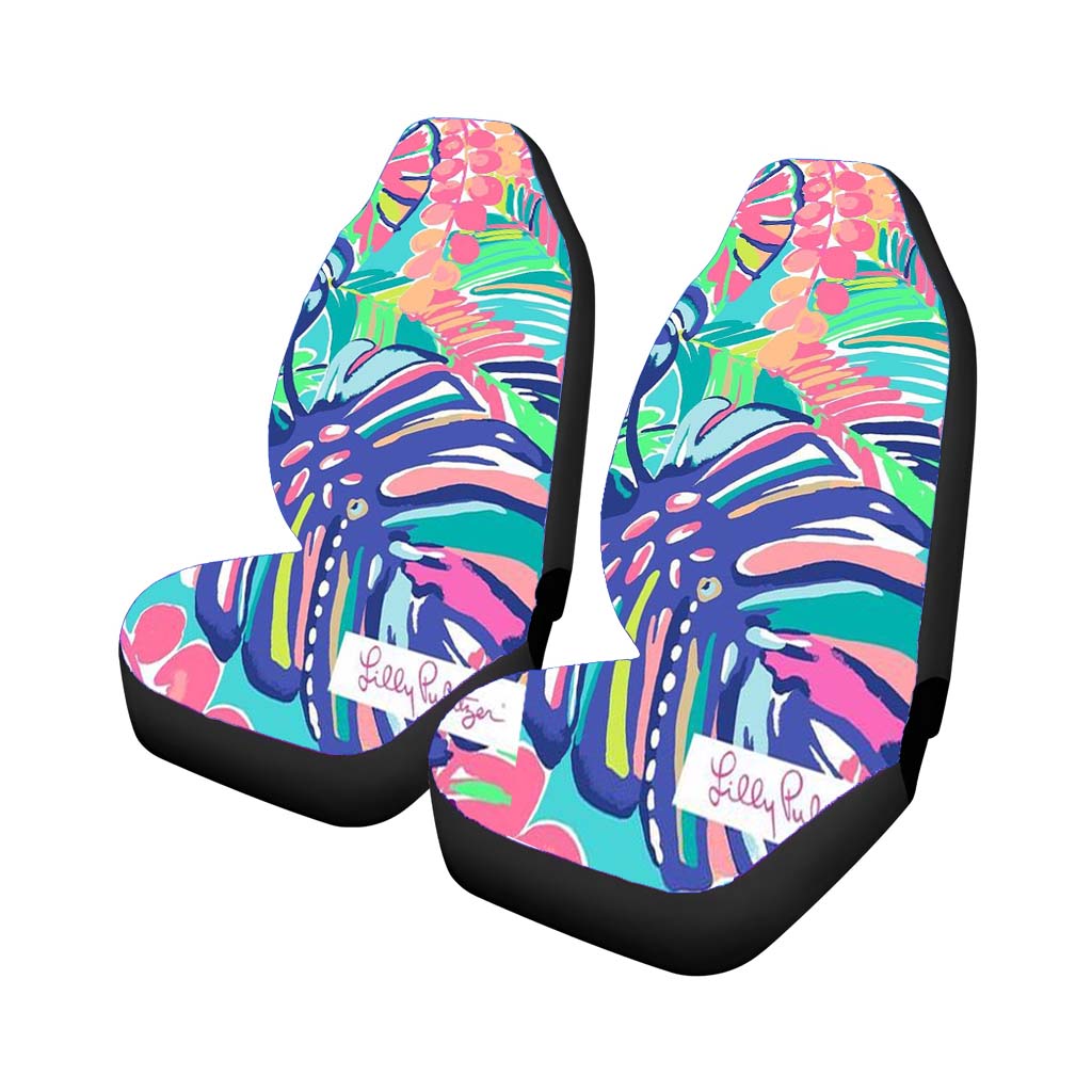Lilly Pulitzer Fruit Painting Abstract car Seat Covers