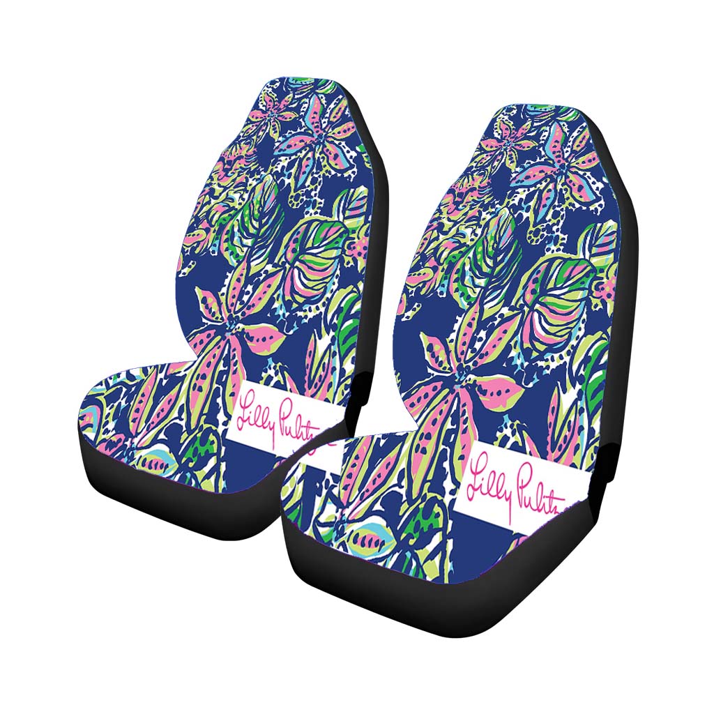 Lilly Pulitzer Not Too Catty car Seat Covers