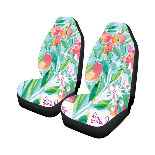 Lilly Pulitzer Painting Floris Tropical Car Seat Covers Universal Fit