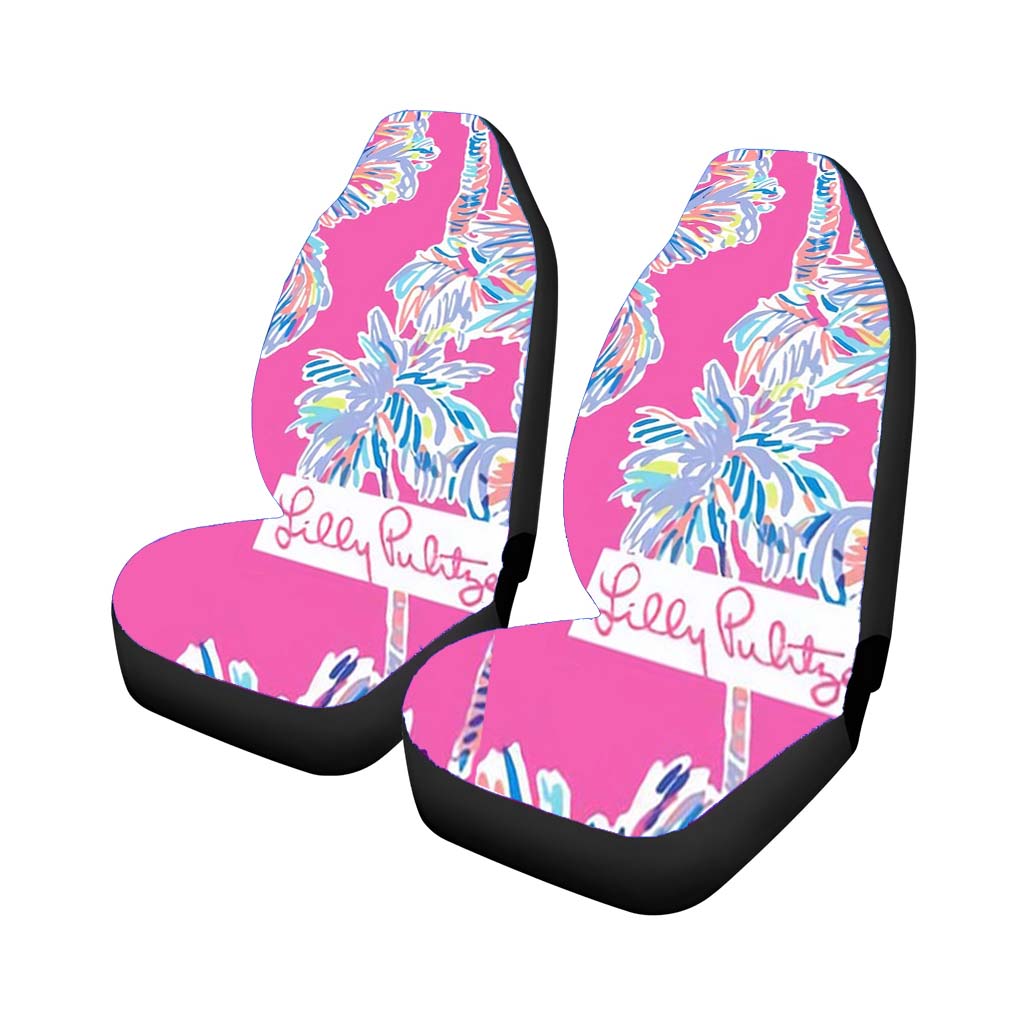 Lilly Pulitzer Palm Trees car Seat Covers