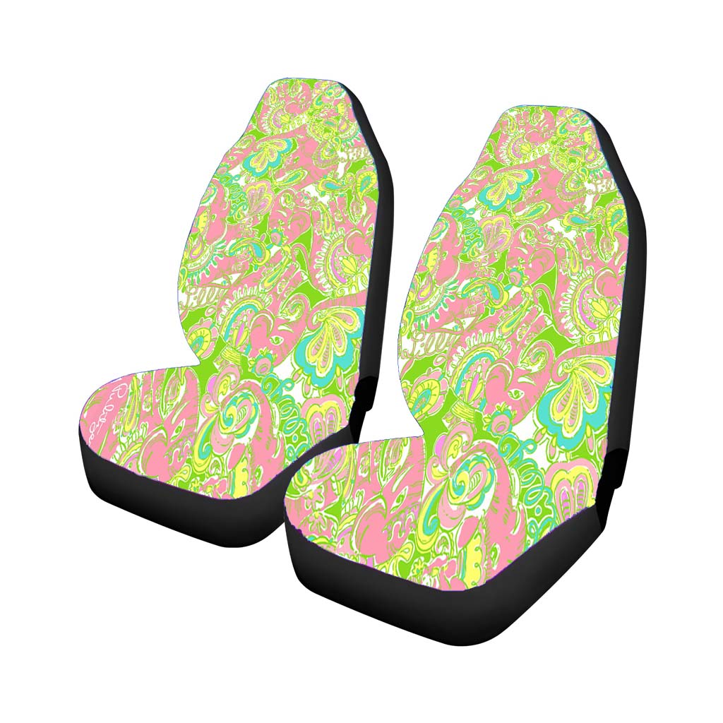 Lilly Pulitzer Pastel Chevron car Seat Covers