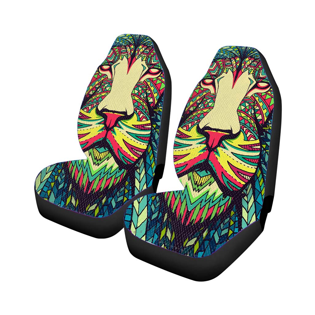 Lion Aztec Pattern car Seat Covers