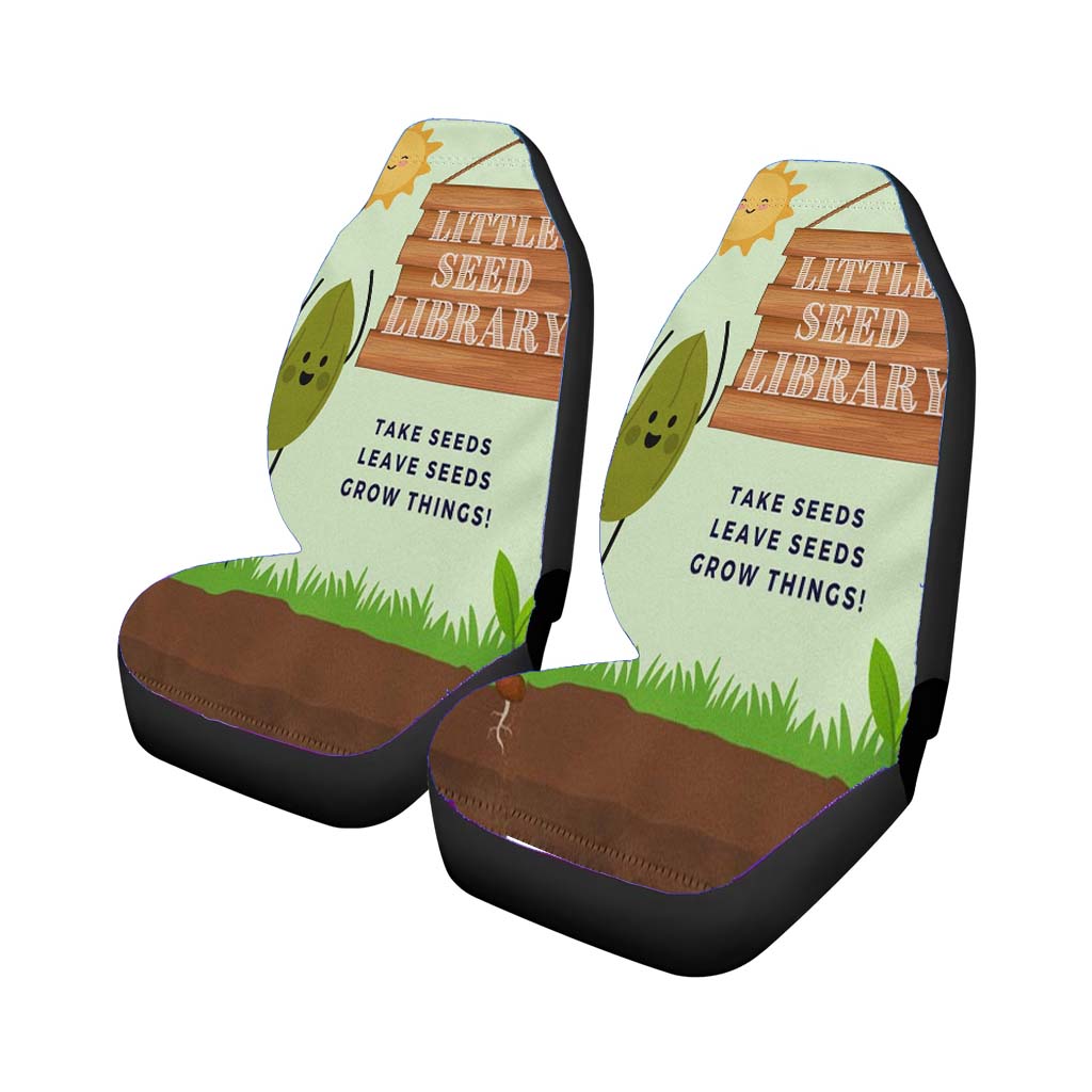 Little Free Seed Library car Seat Covers