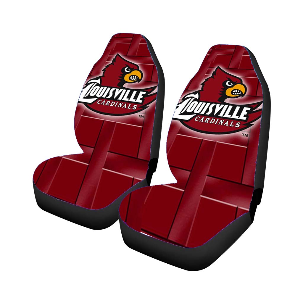 Louisville Cardinal Logo car Seat Covers