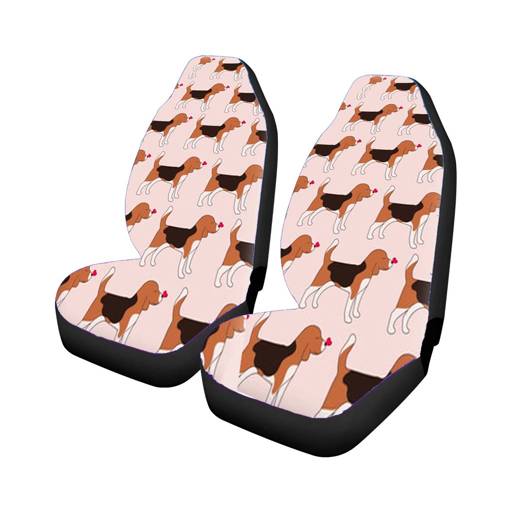 Love Beagle - Dog Pattern car Seat Covers