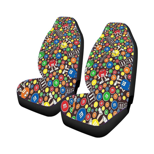M&M Chocolate Pattern Universal Fit Car Seat Covers