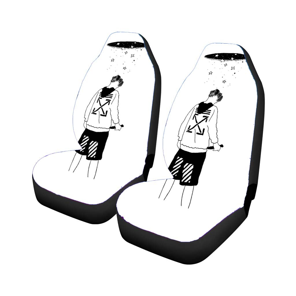 Marcus Martinus Off White car Seat Covers