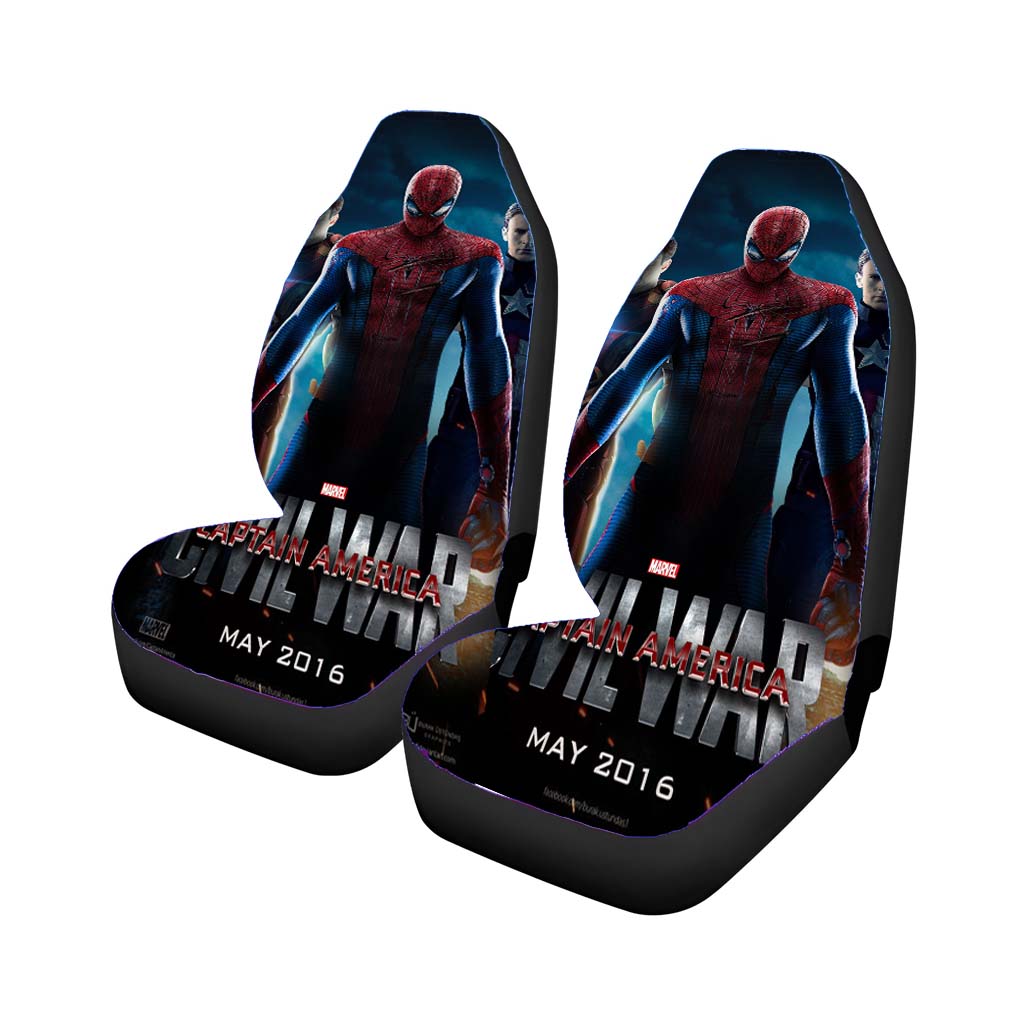 Marvel Civil War Captain America car Seat Covers