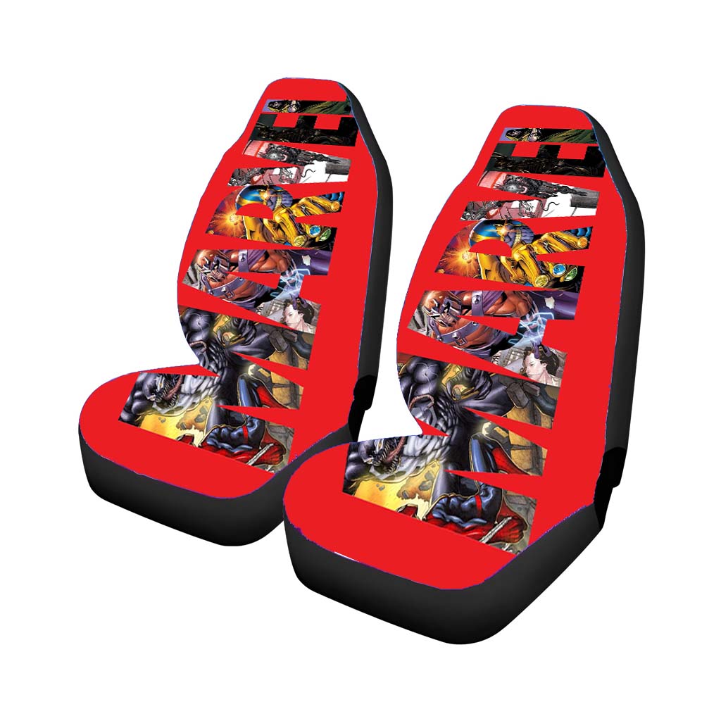 Marvel Font Art Character car Seat Covers