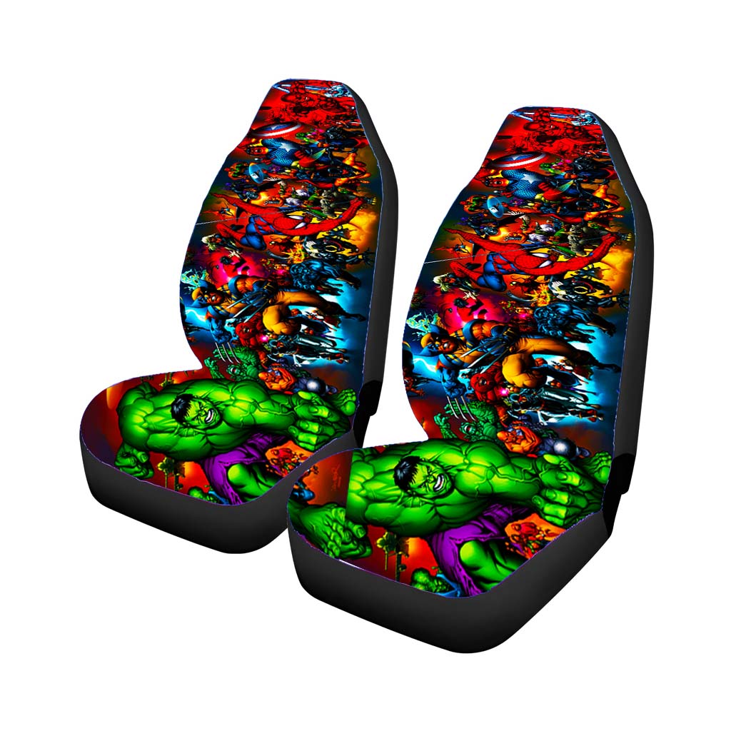 Marvel Heroes Collage car Seat Covers