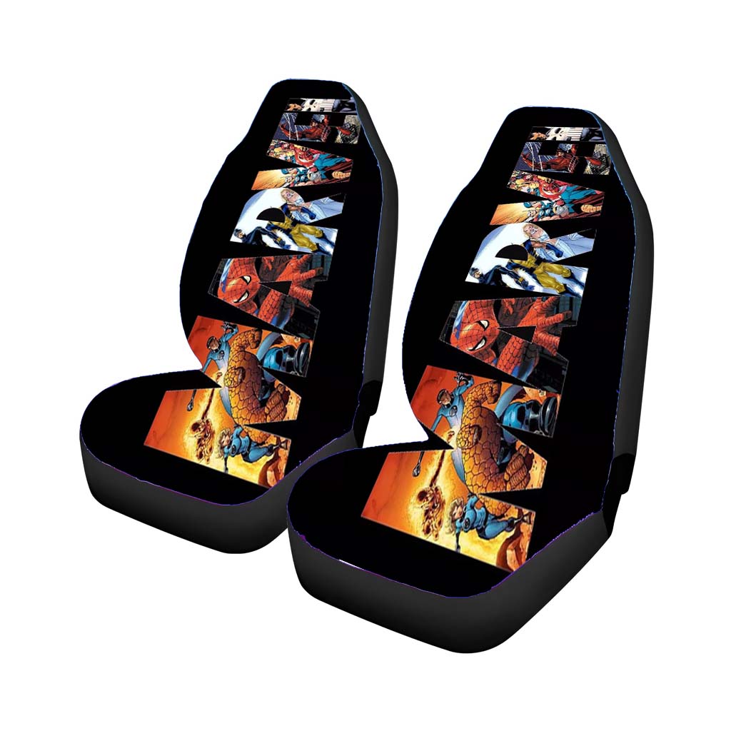 Marvel Logo Wallpaper car Seat Covers