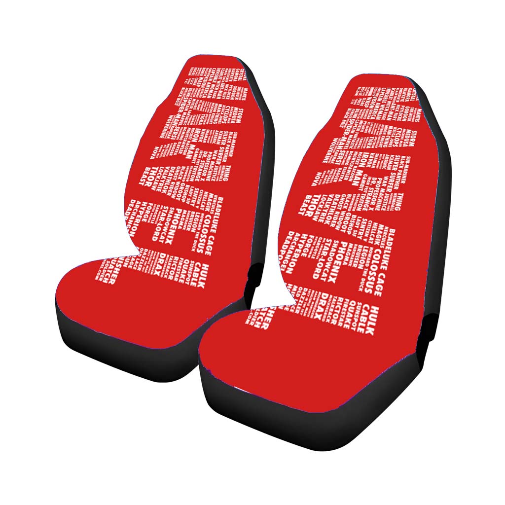 Marvel Names car Seat Covers