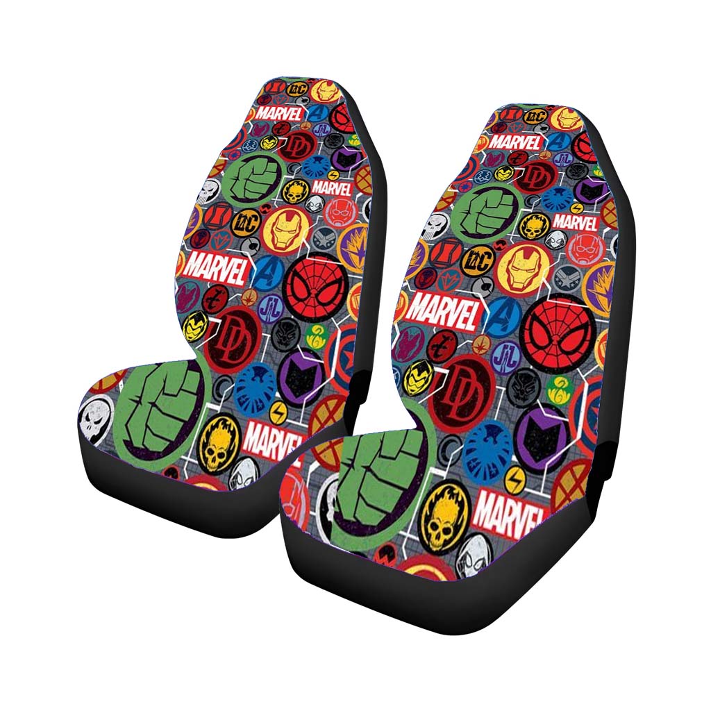 Marvel Super Hero Logo Colleges car Seat Covers
