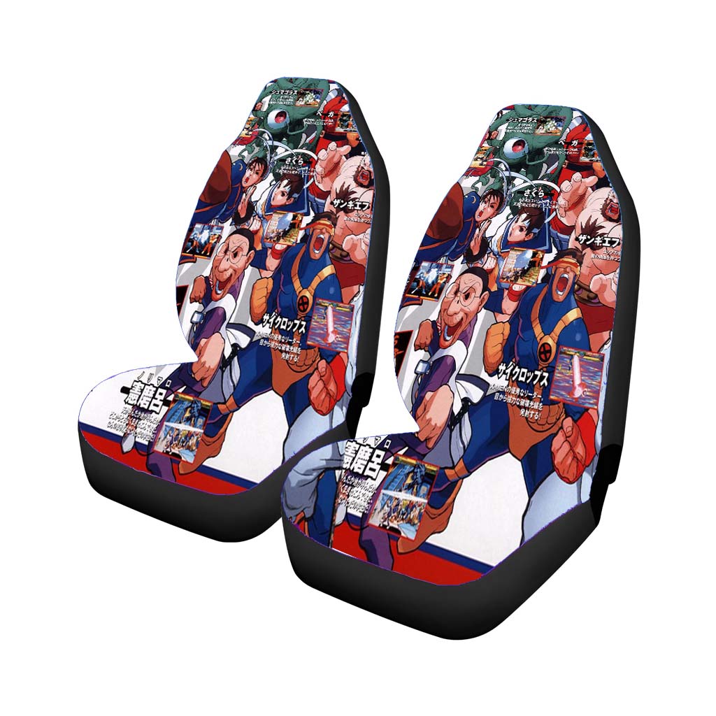 Marvel Super Heroes Vs Street Fighter Character Collages car Seat Covers