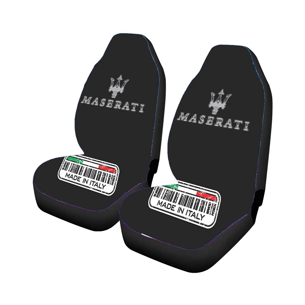 Maserati Italy Trident Black Logo car Seat Covers