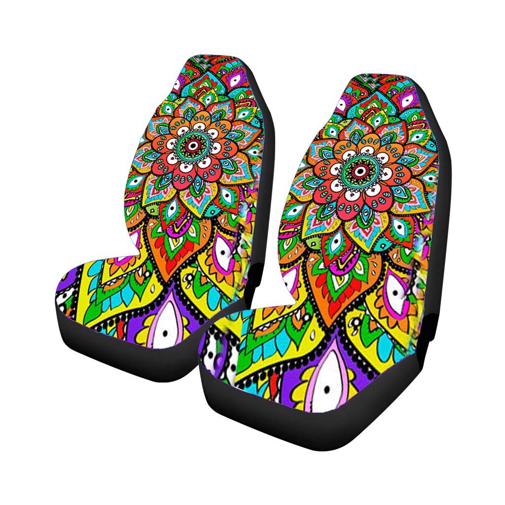Mehndi Pattern car Seat Covers