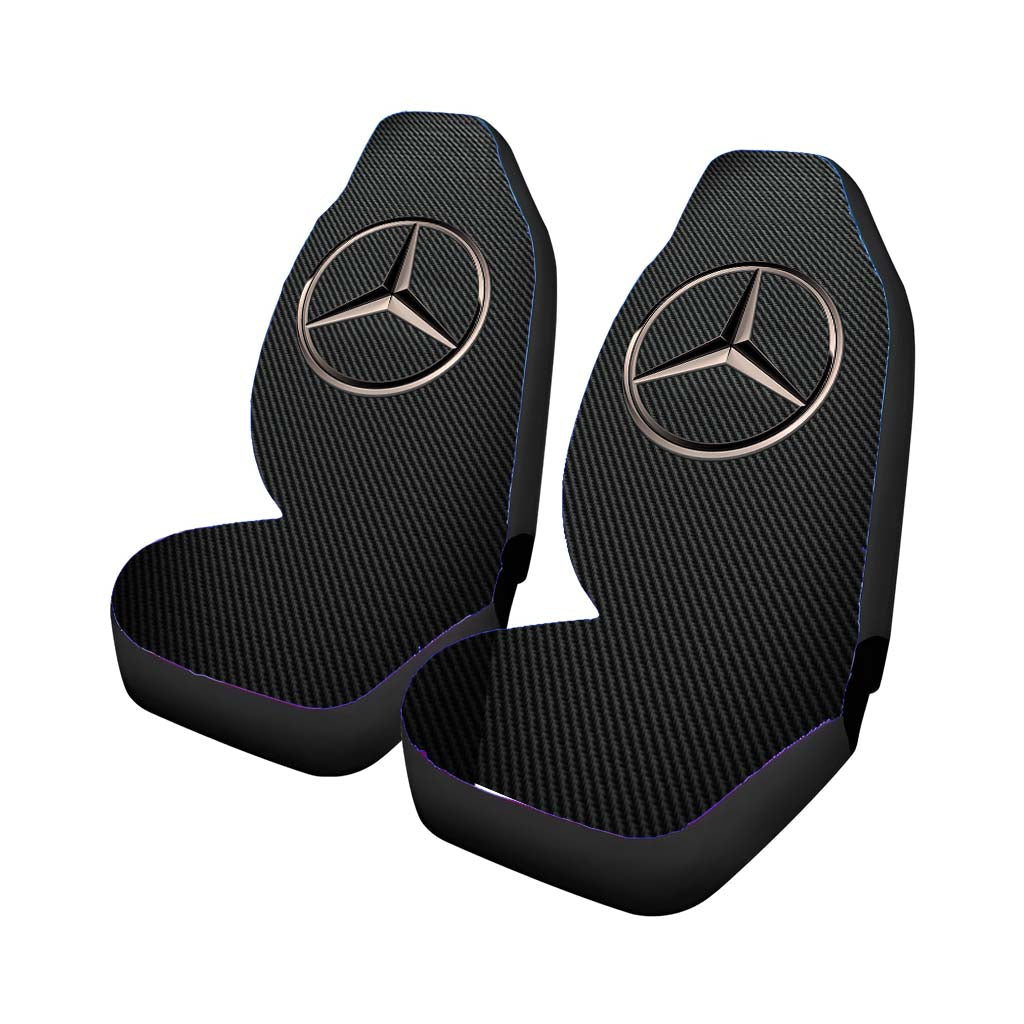 Mercedes Benz Logo Carbon Fiber car Seat Covers
