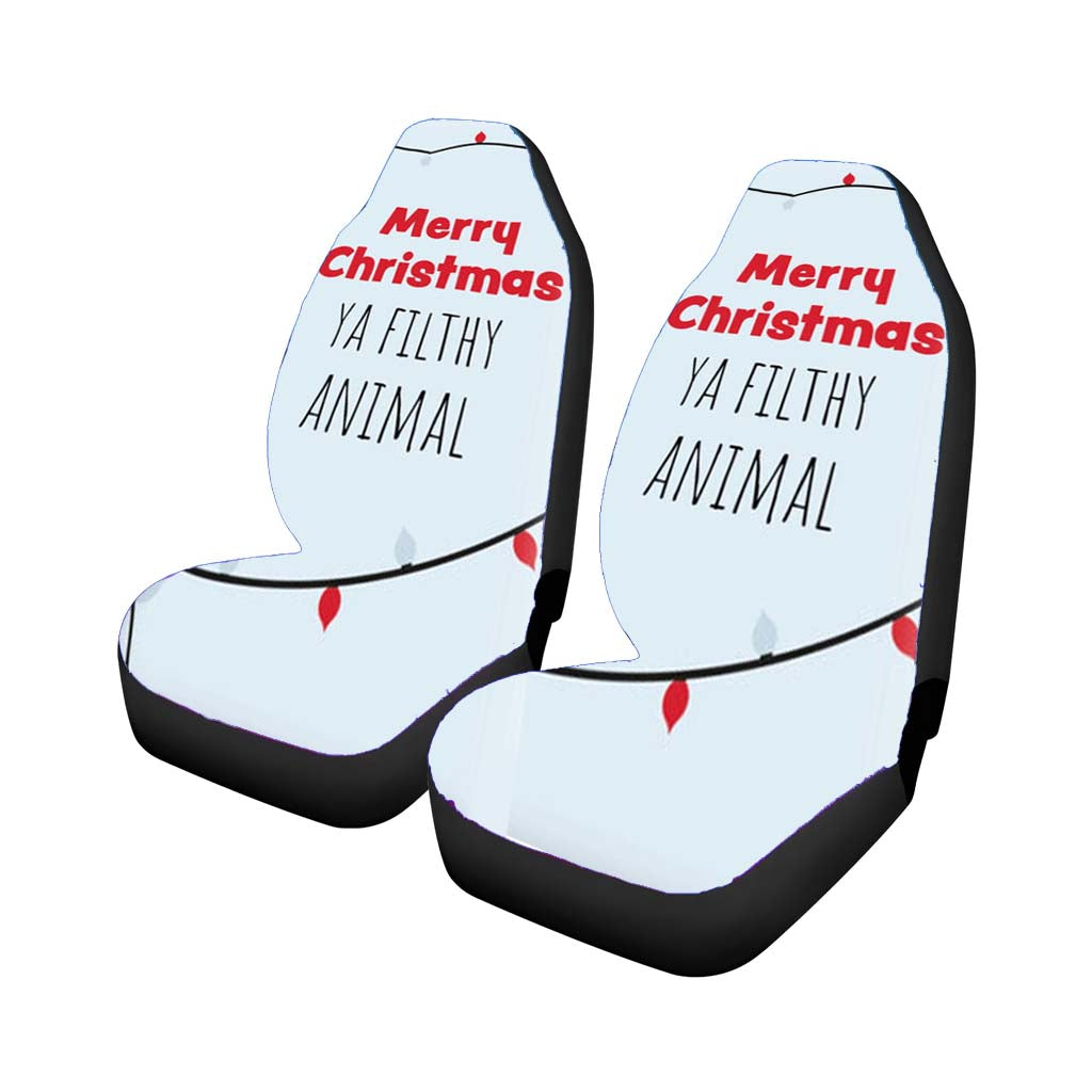 Merry Christmas Ya Filthy Animal car Seat Covers