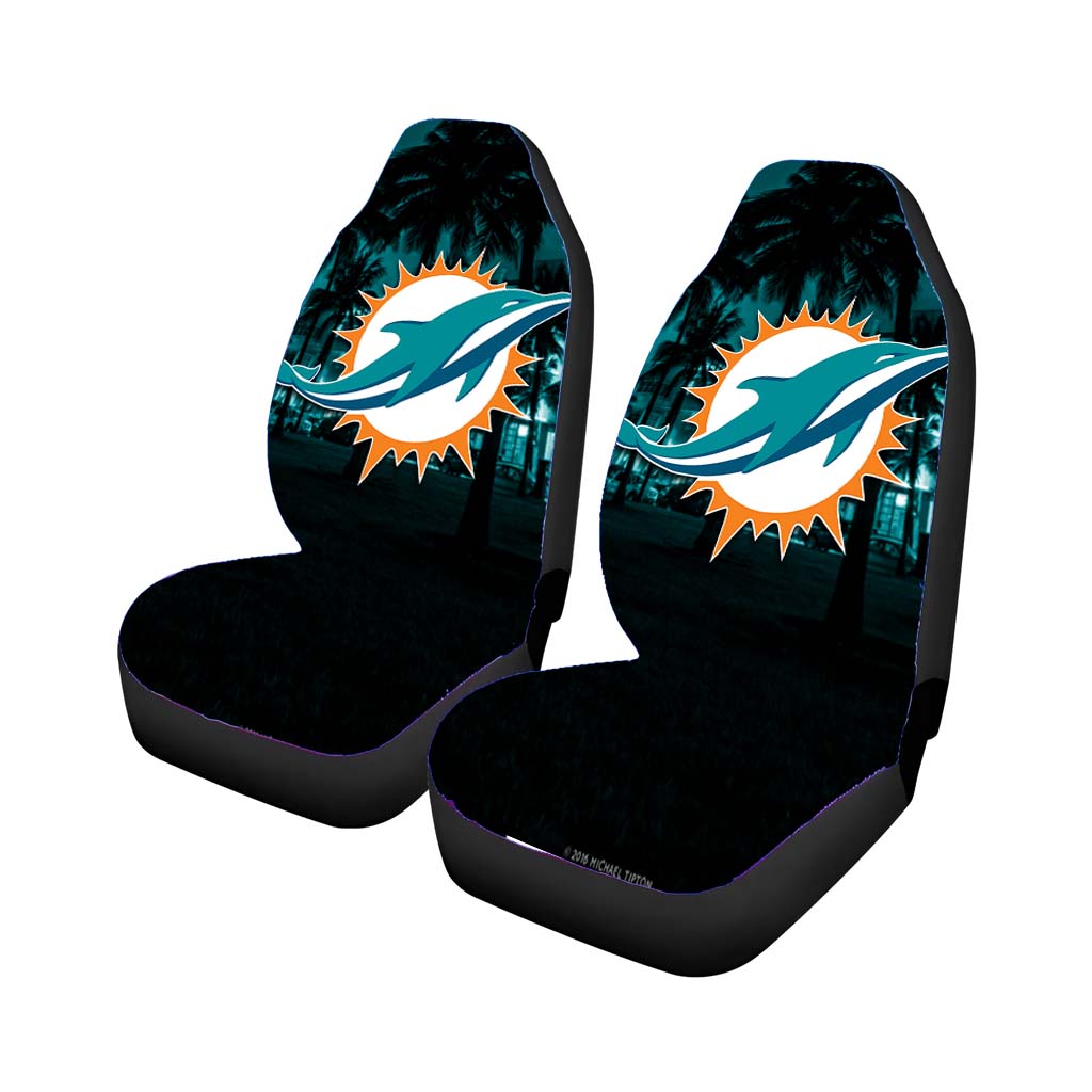 Miami Dolphins Emblem car Seat Covers
