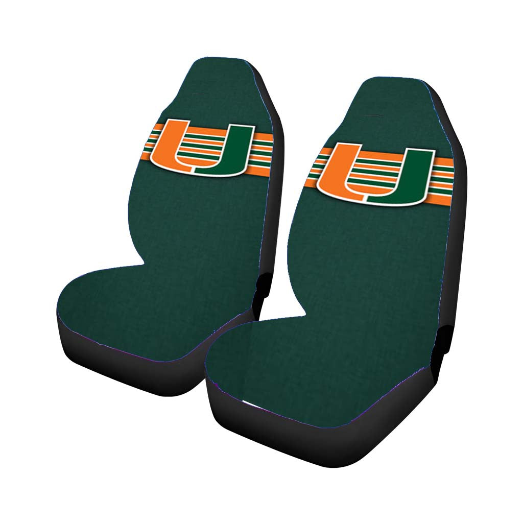 Miami Hurricanes car Seat Covers