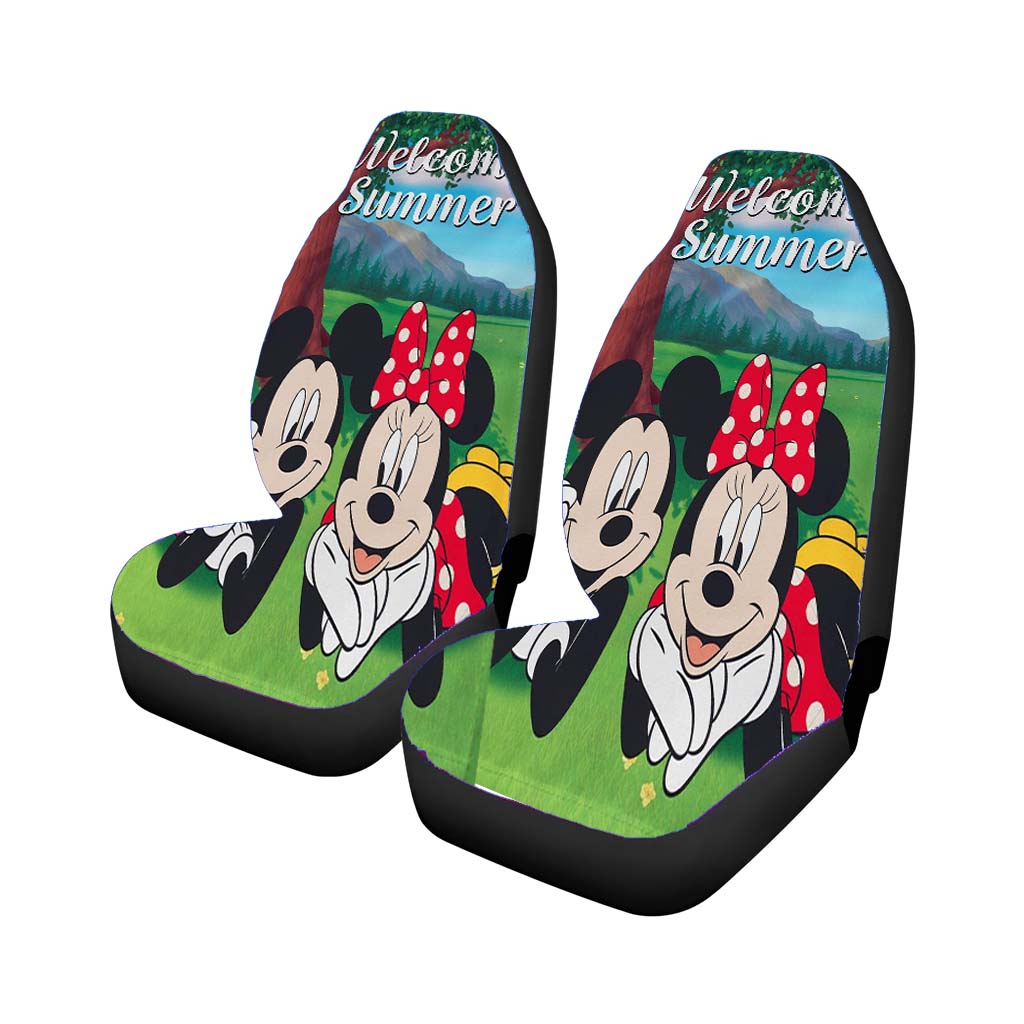 Mickey And Minnie Summer Welcome car Seat Covers