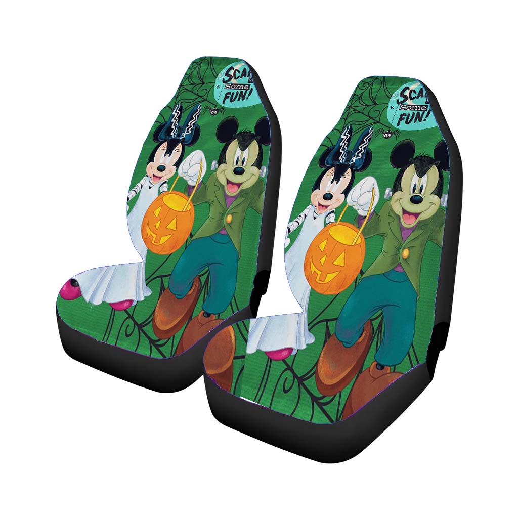 Mickey Minnie Halloween car Seat Covers