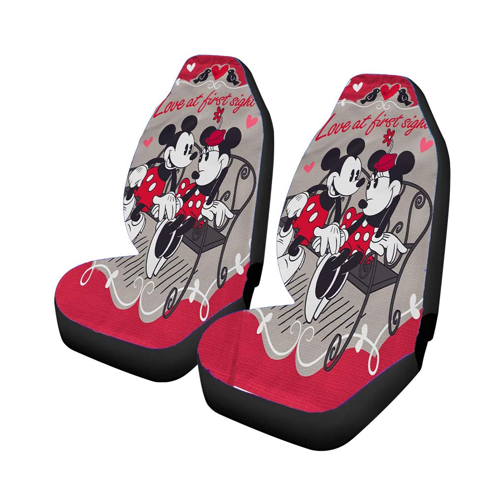 Mickey Mouse And Minnie Mouse Valentines Day car Seat Covers