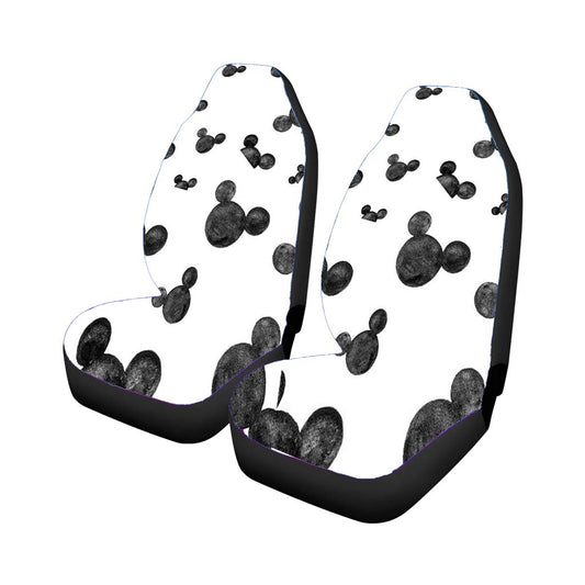 Mickey Mouse Head Pattern Silhouette Universal Fit Car Seat Covers