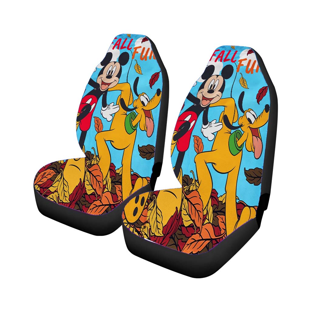 Mickey Pluto Fall car Seat Covers