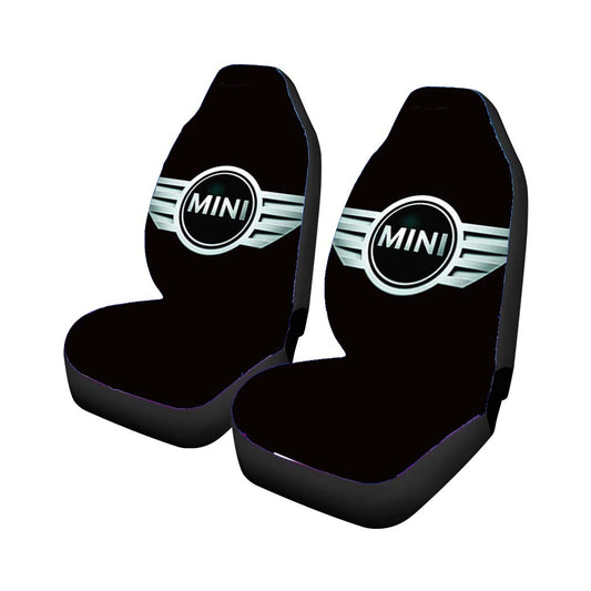 Mini Cooper Logo Black Universal Fit Car Seat Covers